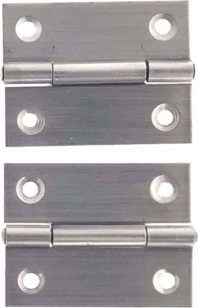 Benson RVS Scharnieren - 50.8 mm - Inclusief Schroeven - 2 stuks