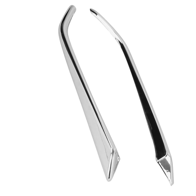 2 stuks Voor Mistlamp Ooglid Sierstrips ABS Chroom Decoratie voor Mazda CX?3 2015?2019 white