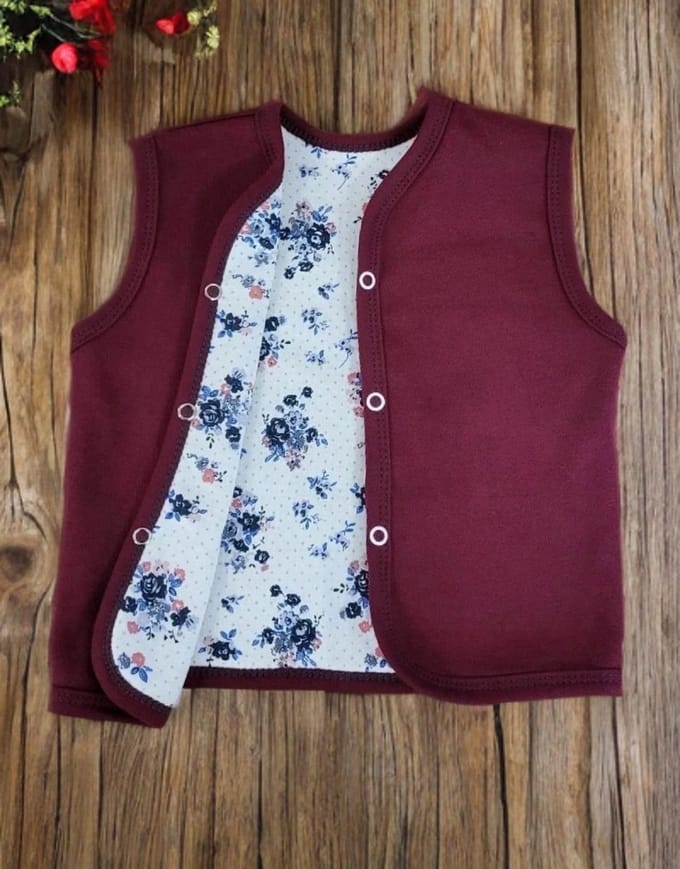 Dartomik - Meisjes Kaftan - Bordeaux - Katoen - Maat 104