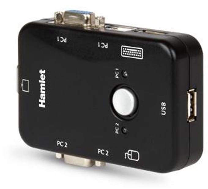 Hamlet HNKVM3U KVM-switch Zwart