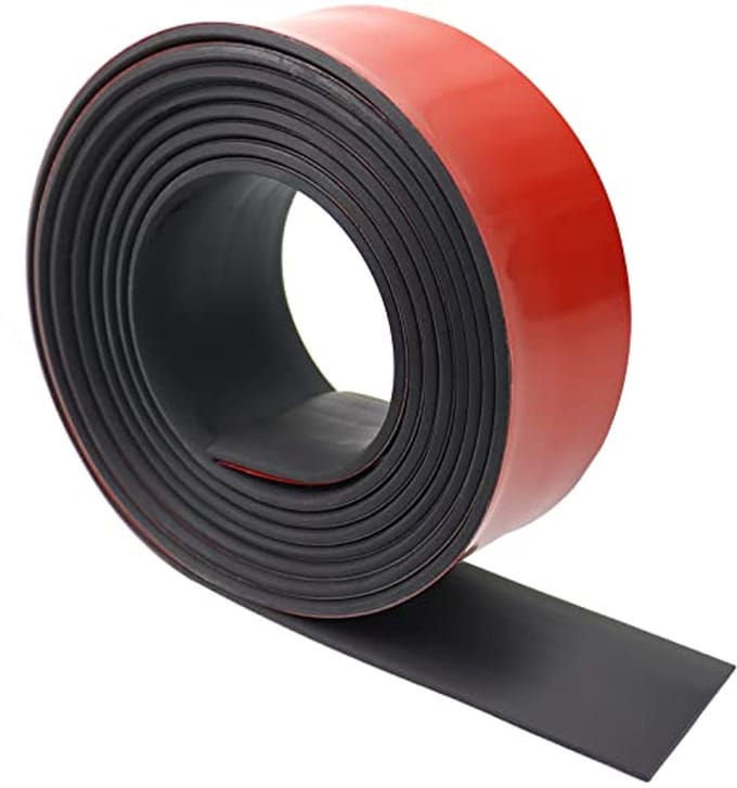 Zelfklevende Neopreen Rubberstrips voor Afdichtingen en Bescherming - Multifunctioneel (50 mm x 3 mm x 6 m)