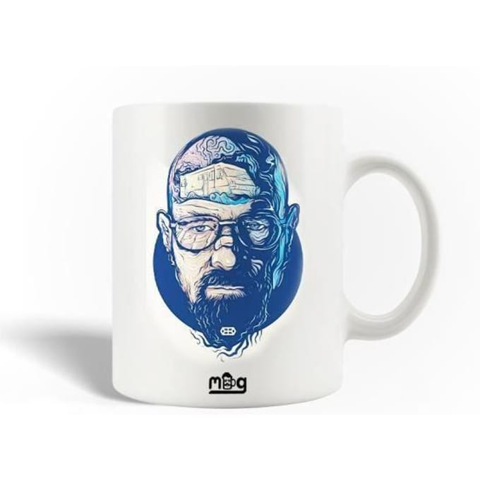 Mug en céramique - MANIACASE - Breaking Bad - 30cl - Compatible lave-vaisselle - Blanc