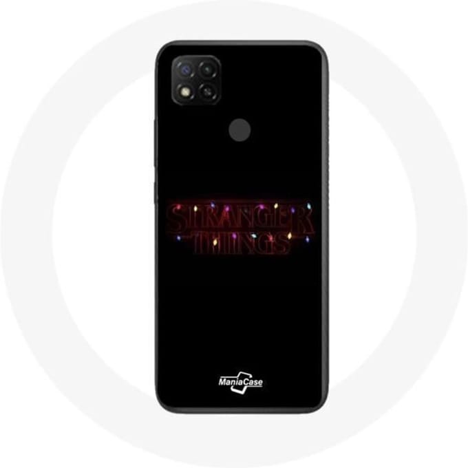 Coque pour Xiaomi Redmi 9C Stranger Things Affiche Logo Joyeux noël