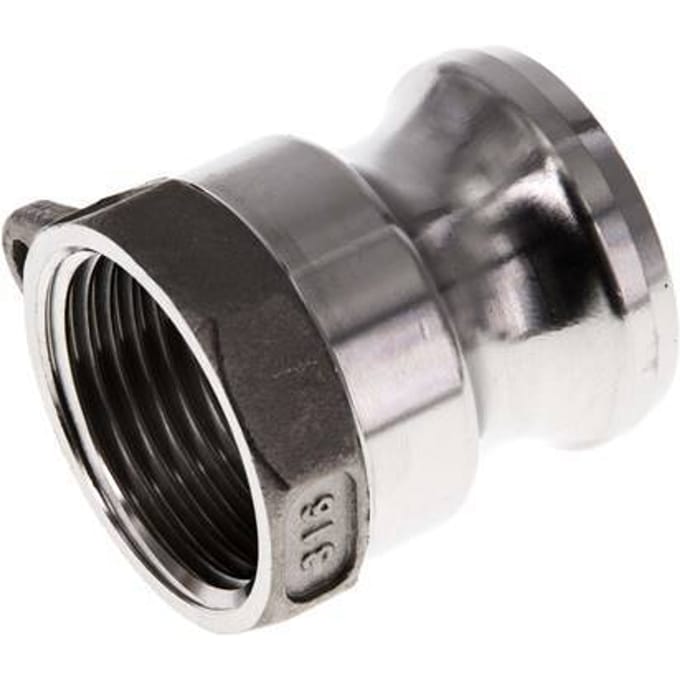 Camlock DN 25 (1'') Koppeling RvsRp 1'' met binnendraad Type A MIL-C-27487