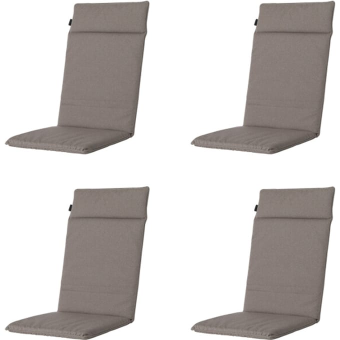 Madison - Tuinstoelkussen Hoge Rug Manchester taupe - Ca. 120x50 cm - Set van 4