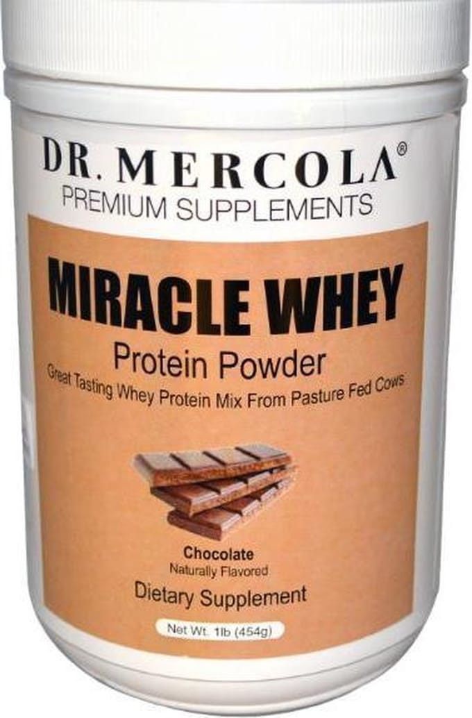 Wonder wei-eiwit poeder, chocolade (454 g) - Dr Mercola