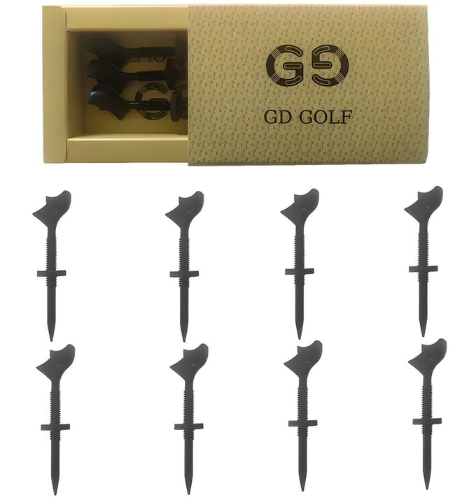 Stripe golf tees verstelbaar met moer, golftee met verstelbare hoogte