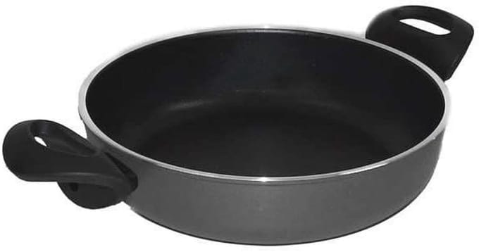 Aluminium Koekenpan met 2 Handvatten - 24 cm, Inductieverwarming, Anti-aanbaklaag