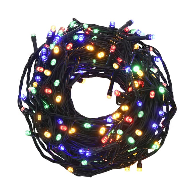 vidaXL - Lichtslinger - met - 2000 - LED's - meerkleurig - 200 - m - PVC