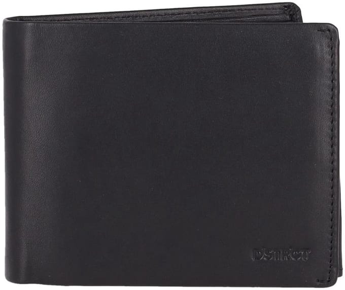 DSTRCT Astana Road Portemonnee Dames & Heren - Billfold - RIFD - Leer - Zwart