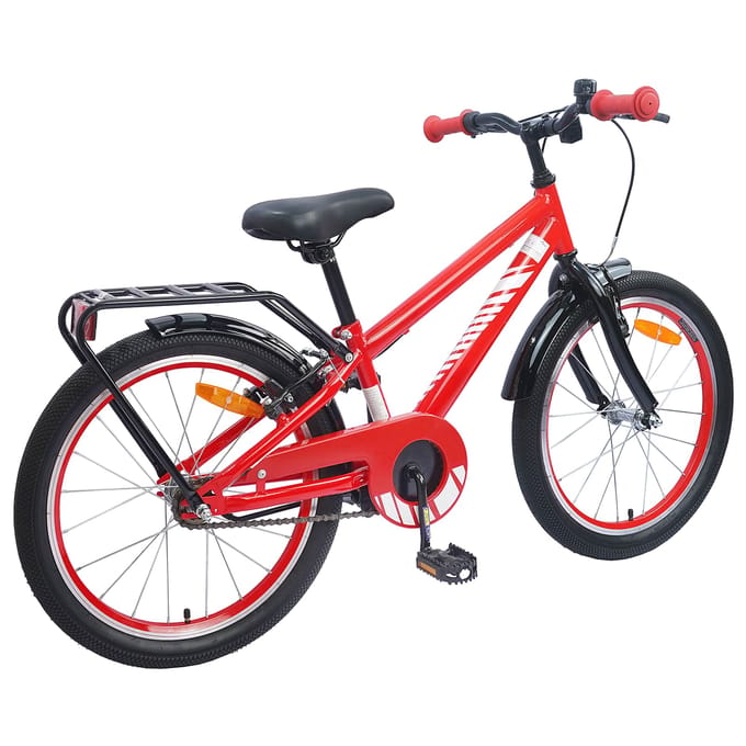 vidaXL - Kinderfiets - 18 - Inch - voor - 5-7 - jaar - oud - Rood