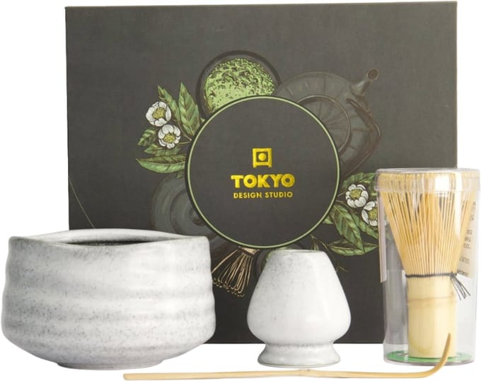 Tokyo Design Studio – Matcha Cadeau Set – Grijs – 4-delig – 11x8cm