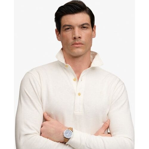 Superdry - Classic Preppy Top met relaxed pasvorm - Heren - Tops