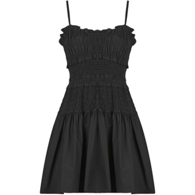 Korte Jurk MICHAEL Michael Kors POPLIN SMOCKED MINI DRESS
