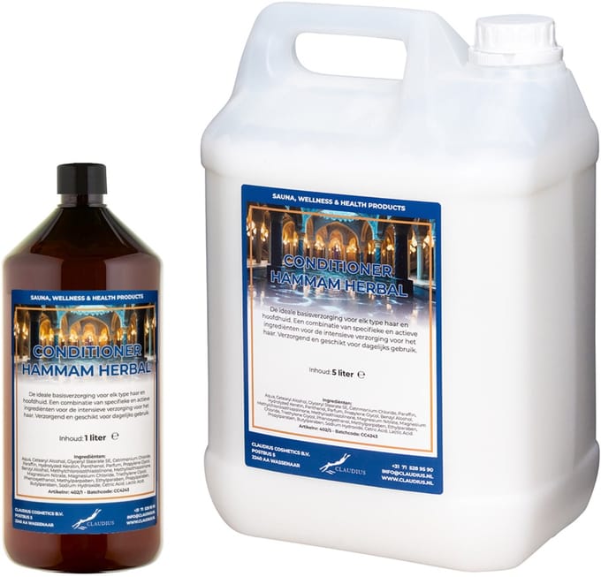 Hairconditioner Hammam Herbal 1 liter + jerrycan navulling 5 liter