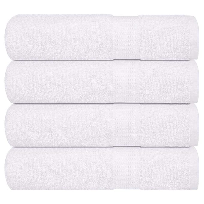 vidaXL - Badhanddoeken - FROGN - 4 - st - 100x150 - cm - 360 - g/m² - wit