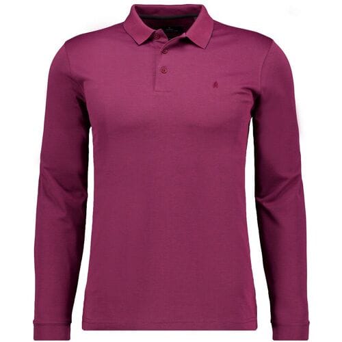 Ragman Polo Soft Knit Modern Fit Easy Care Berry / male