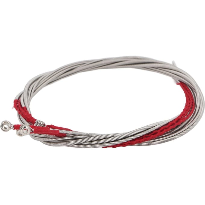 Jeu de 4 cordes pour basse acoustique en acier inoxydable, flexibles et à vibrations uniformes, remplacement des cordes pour basse gray