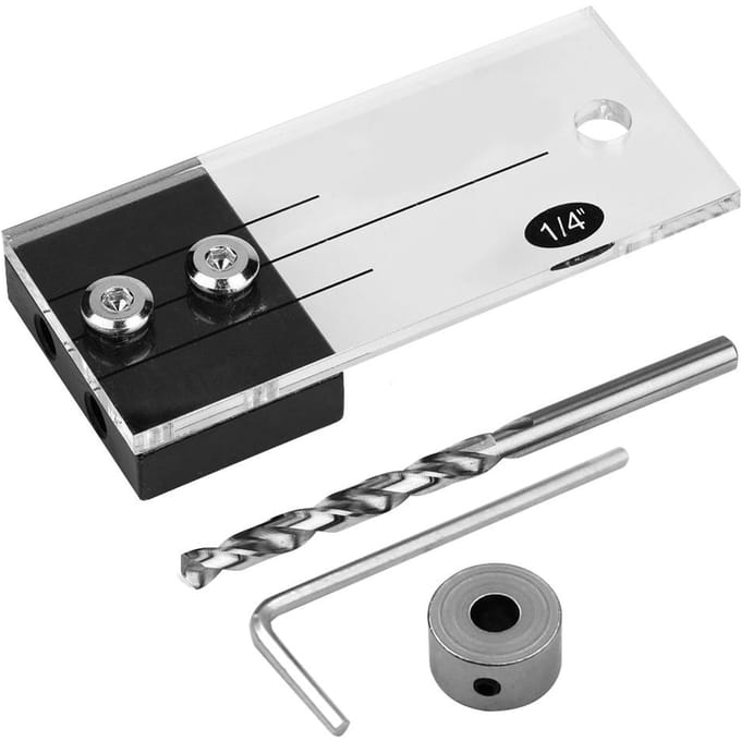 Pocket Hole Jig Stappenboor Set Pluggat Boorgeleider Locator Houtbewerkingsgereedschap
