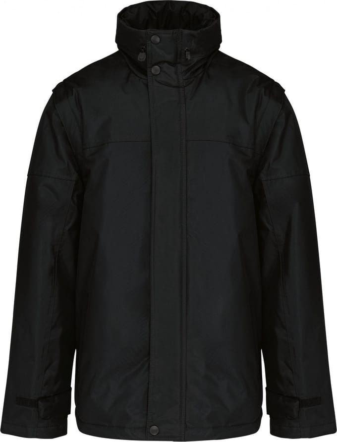 Kariban Jack met afneembare mouwen heren K693 - Black - S