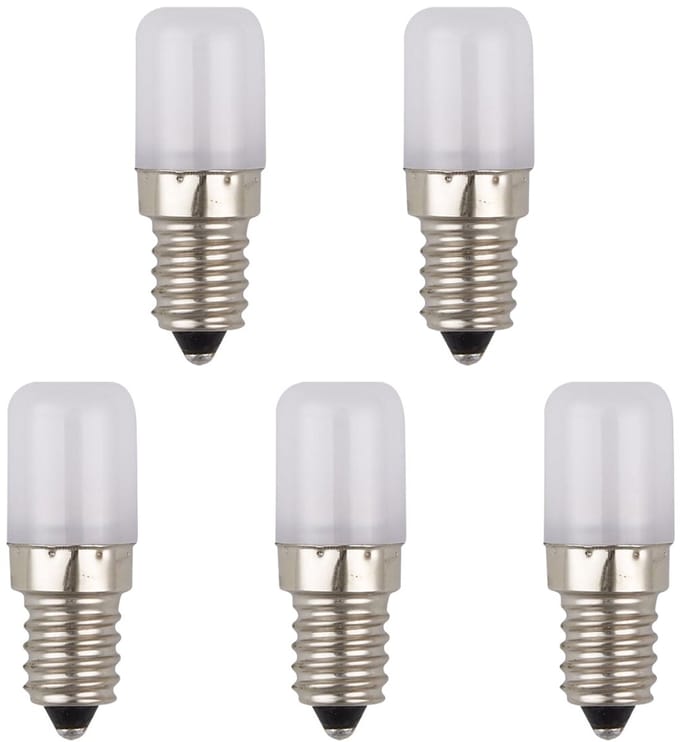 SPL E14 LED Lamp 1.8W - Warm Wit - 2700K - LED Buislamp T18 - Opaal - 5 Stuks - 130 Lumen - 230 Volt