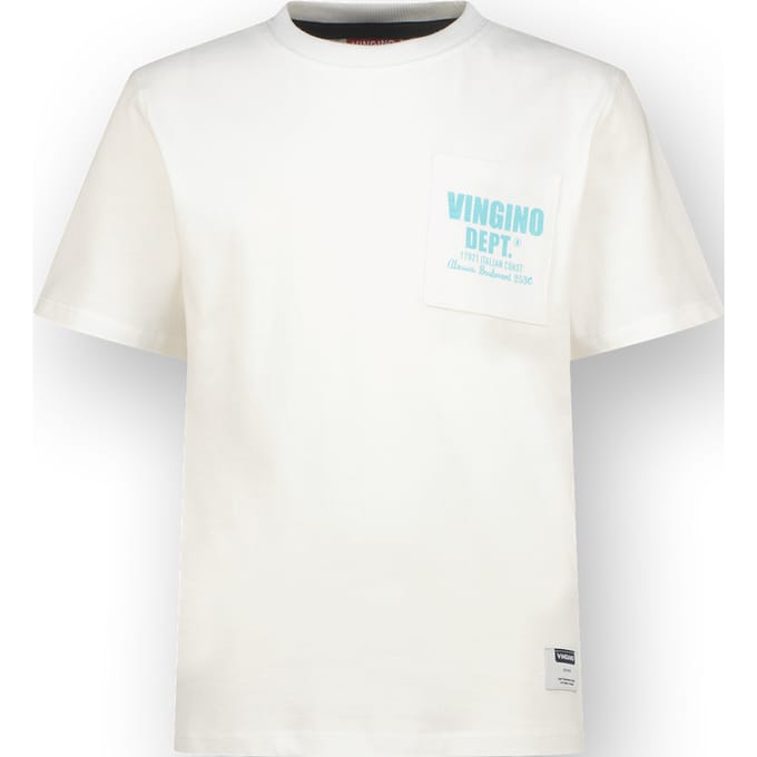 Vingino Hase Real White Maat: 16 | T-Shirts Outlet | Unisex | Wit