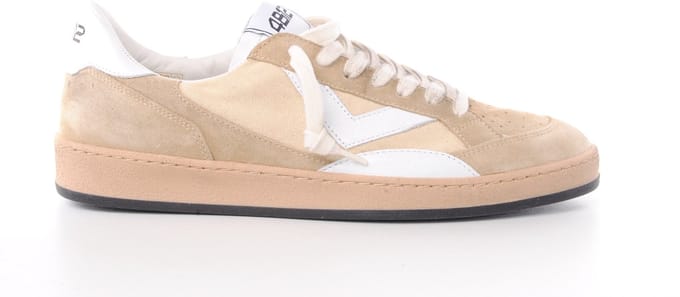 4/12 heren sneaker Play New H2 suede en textiel beige