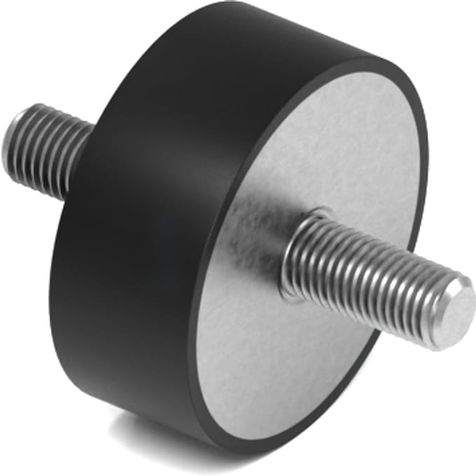 Rubbermagazijn - Trillingsdemper - Type A - 50x20mm - M10 - Set 10 stuks