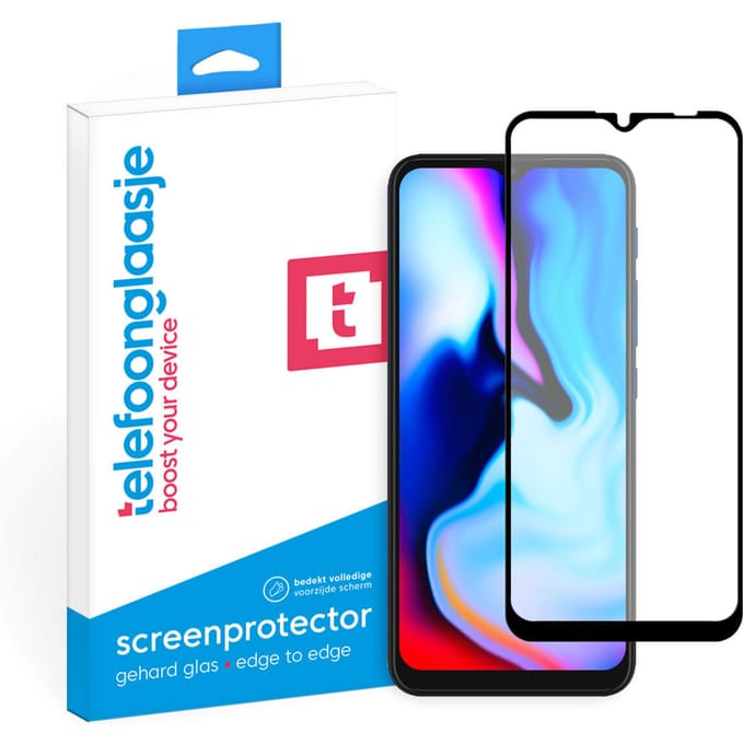 Motorola Moto E7 Plus screenprotector gehard glas Edge to Edge