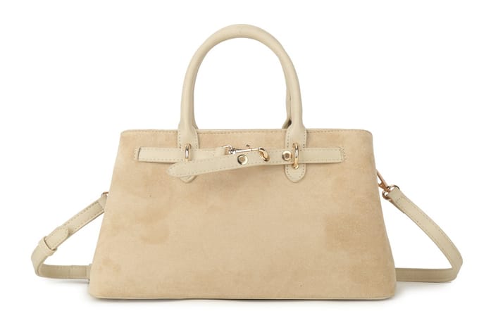 Giuliano kunstlederen suede handtas Nuvia - Dames - Beige