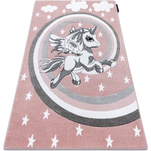 Kleden Rugsx Tapijt PETIT PAARDJES rozekleuring 140x190 cm