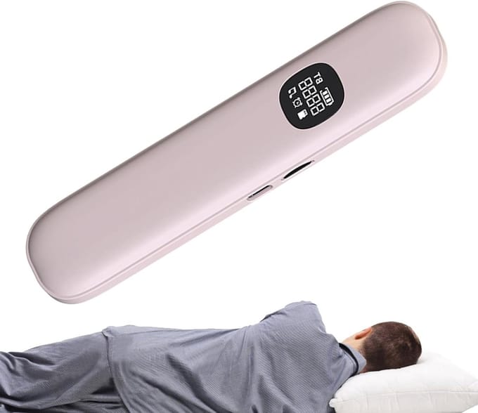 Slaapkussen Luidspreker - Onder kussen geluid - Rustig slapen - Botgeleiding technologie - 15.7 cm - Wit
