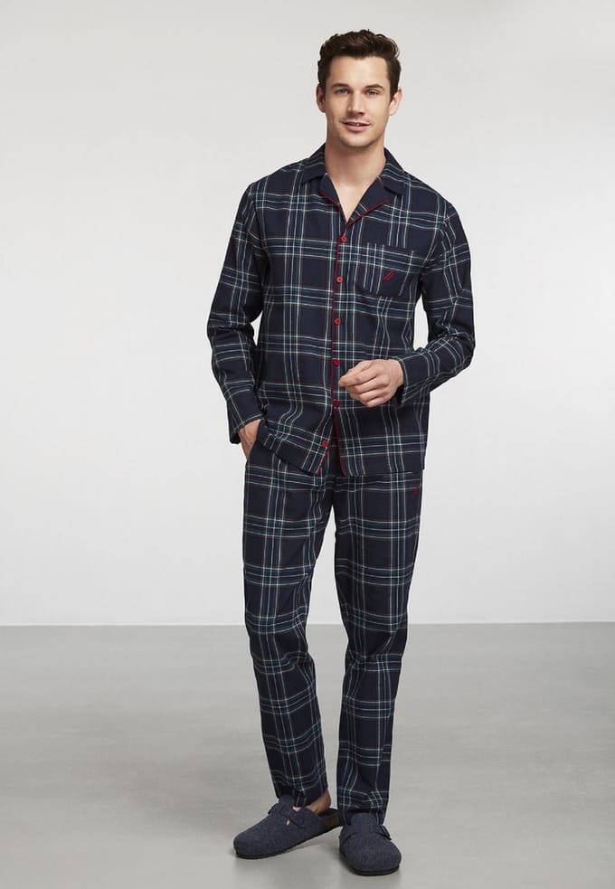 Nautica - Pyjama Set Voor Heren, Lange Mouwen - S
