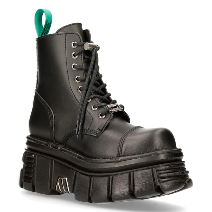 New Rock Vegan lederen gevechtsplatformlaarzen - TANKMILI083-VS2