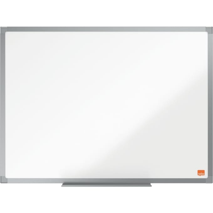 Nobo Essence Magnetisch Whiteboard Staal - 60x45cm - met Houder voor Whiteboard Marker - Grijs/Wit
