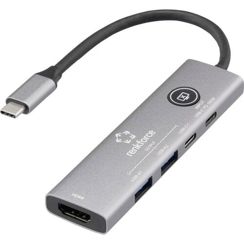 Renkforce RF-DKS-908 USB-C dockingstation Geschikt voor merk (dockingstation): Universeel USB-C Power Delivery
