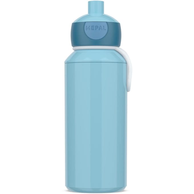 Mepal Pop-up drinkfles Campus - 400 ml - Sluit goed af - Drinkbeker voor kinderen - Cool blue
