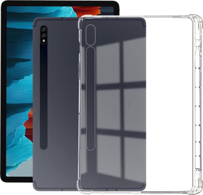 eSTUFF Galaxy Tab S7+/S8+ ORLANDO Soft Cover - Clear