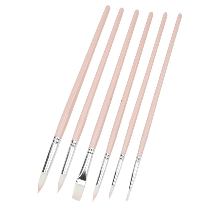 6 Pcs Pinceaux Aquarelle Multifonctionnels Nettoyage Facile Large Application Matériau Premium Durable