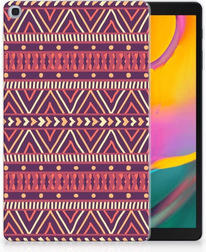 Back Cover voor Samsung Galaxy Tab A 10.1 (2019) Hippe Hoes Aztec Paars
