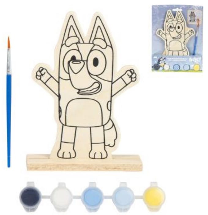 Bluey Houten Verfset Kinderen – Knutselen Meisjes & Schilderen Jongens - Leuk voor kinderfeestjes