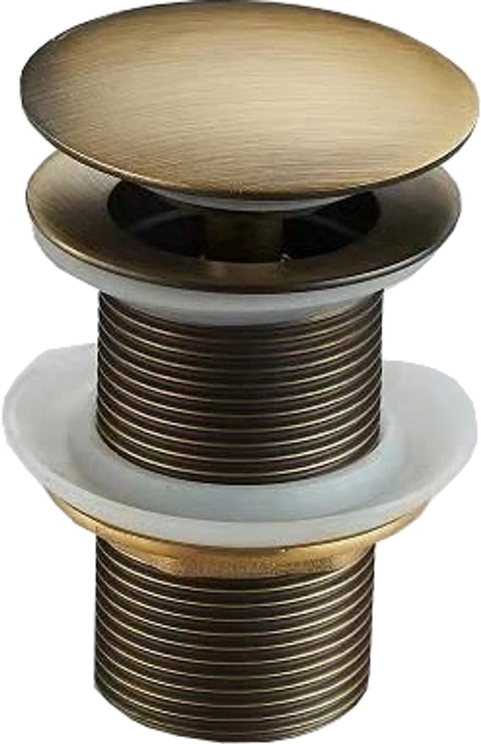 Mexen click-clack plug rond, antiek brons - 79910-30