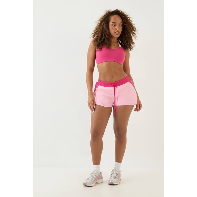 Dames Dsgn Studio Hardloopshort Met Hoog Contrast Kleur | Fuchsia | Maat: Large