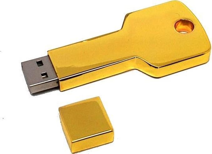 Ulticool USB-stick Sleutel - 8 GB - Wonen - Goud