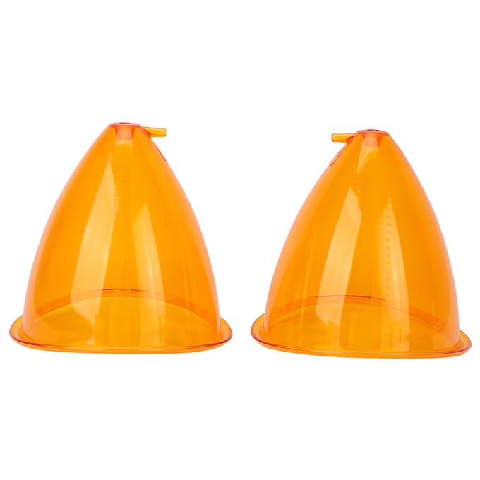 1 Paar Vacuüm Zuignap Vacuüm Cupping Machine Accessoires voor Billen Lift Lichaamsmassage 120ml yellow