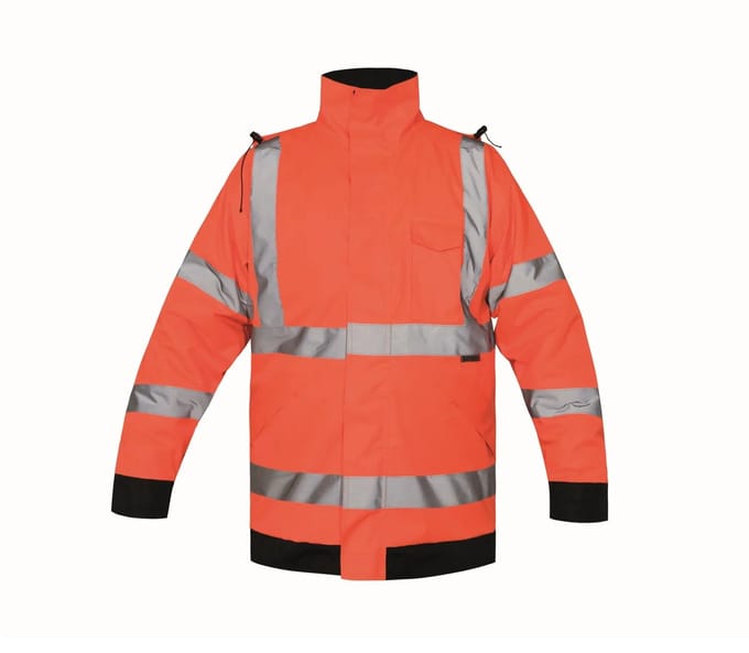 Korntex Hi-Vis Light Rain Jacket Kaunas KX020 - Signal Orange - 4XL