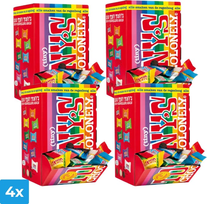 Tony’s Chocolonely Tiny Tony’s Mix Groot (4x 900 gr)
