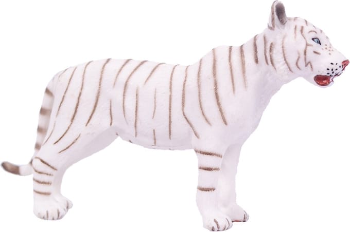 PIA Soft Toys - Tijger wit speelfiguur PVC - 11cm - speelgoed