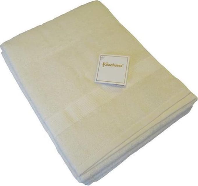 Seahorse Casual Badhanddoek (6 Stuks) - 50x100 cm - Naturel