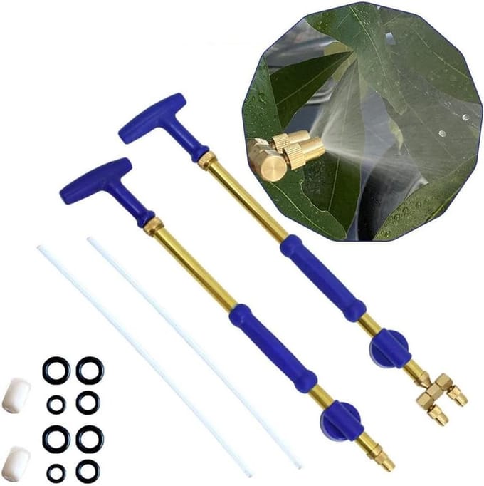 Handsproeier Tuin - Drukspuit - Planten Water Geven - Verstelbare Lengte - 36 cm - Grijs